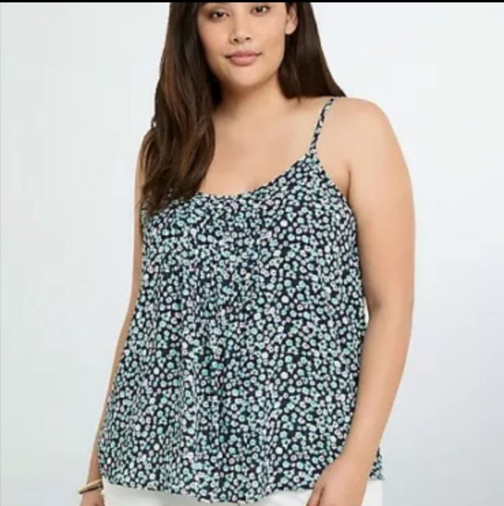 🔥TORRID Ditzy Floral Swing Cami Size 2